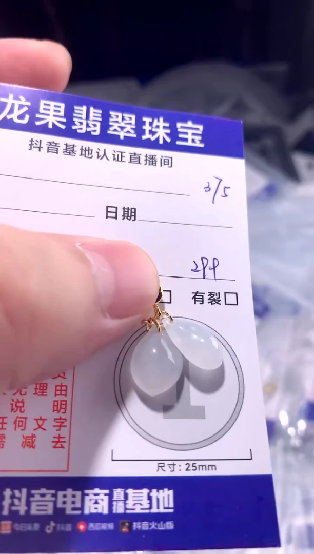 颈饰未镶嵌翡翠冰胶随形水滴375