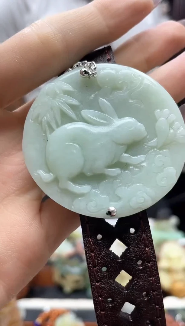 未镶嵌岫玉手牌·