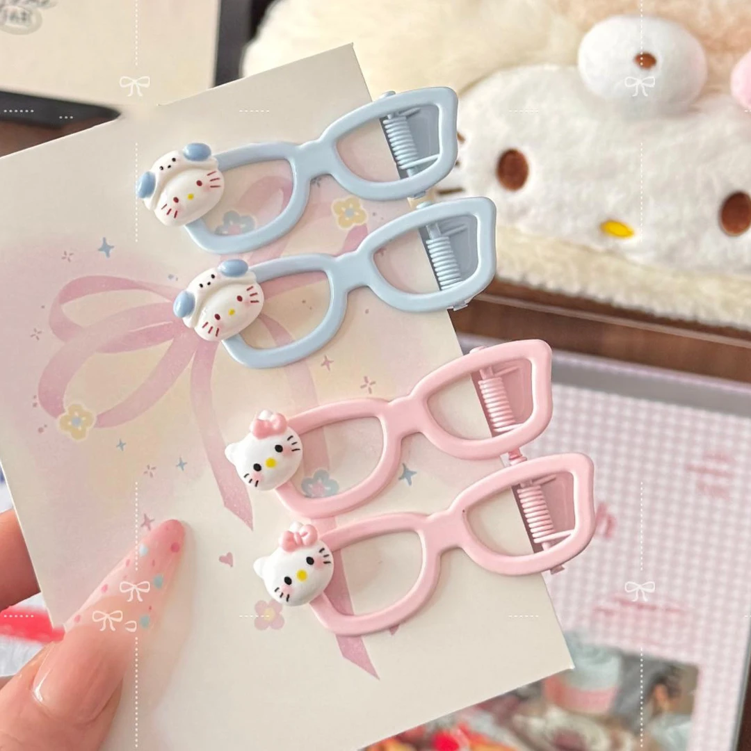 春夏新款卡通甜美眼镜发夹发饰少女发卡刘海ins可爱女生眼镜发夹