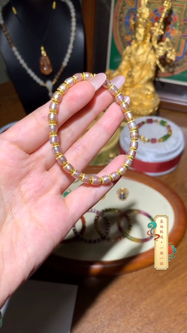 未镶嵌淡水珍珠精品直切手链