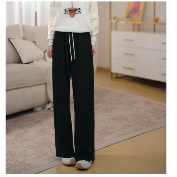 【糯米】马克华菲女装秋季时尚休闲气质显瘦长裤FW25H643
