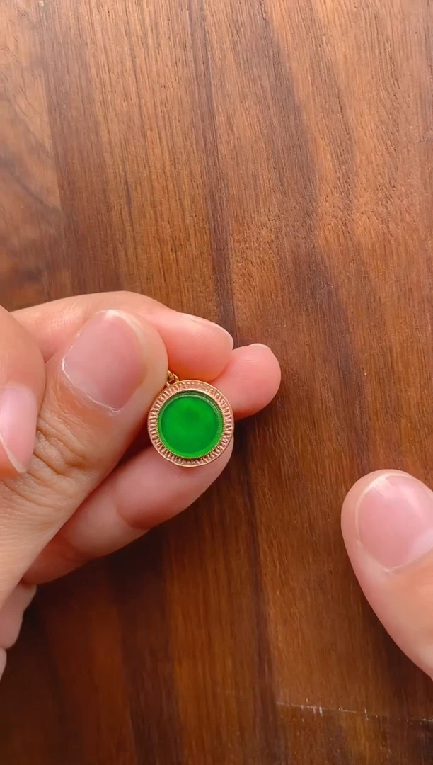 【闪购商品】翡翠吊坠(不含链)银S925镶嵌度母无事牌