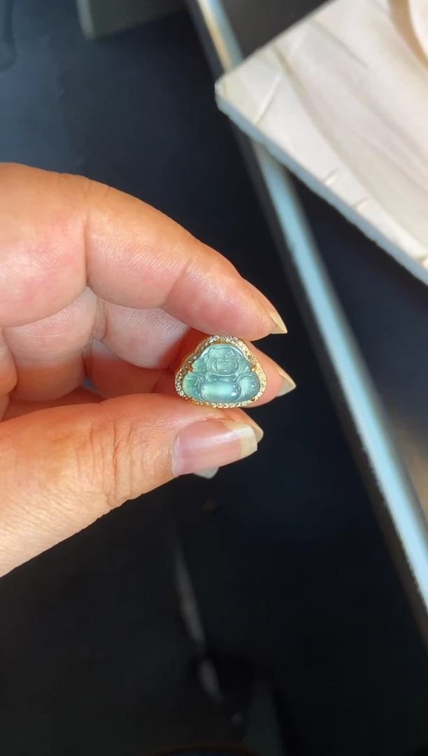 吊坠(不含链)银S925镶嵌翡翠1