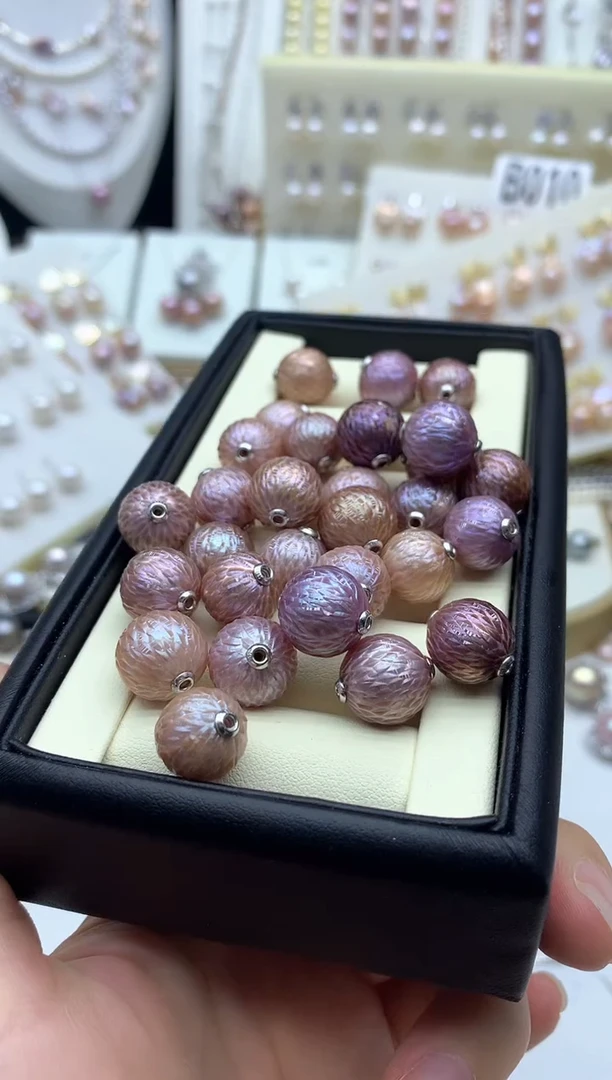 淡水珍珠银S925镶嵌吊坠(不含链)多样性发其一