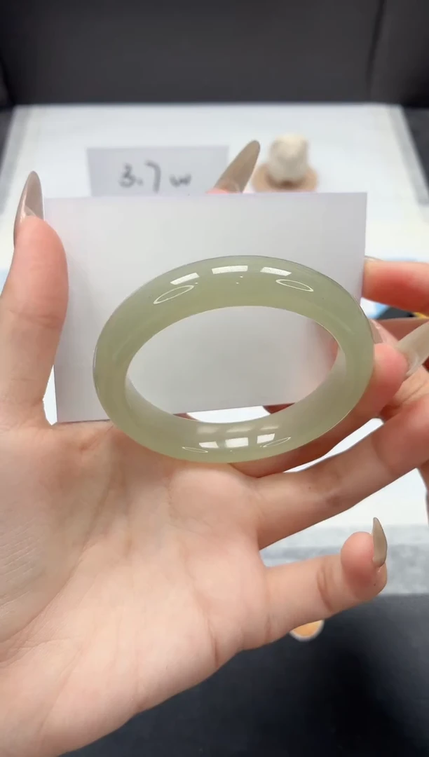 石英质玉手镯未镶嵌386/东陵玉54.5