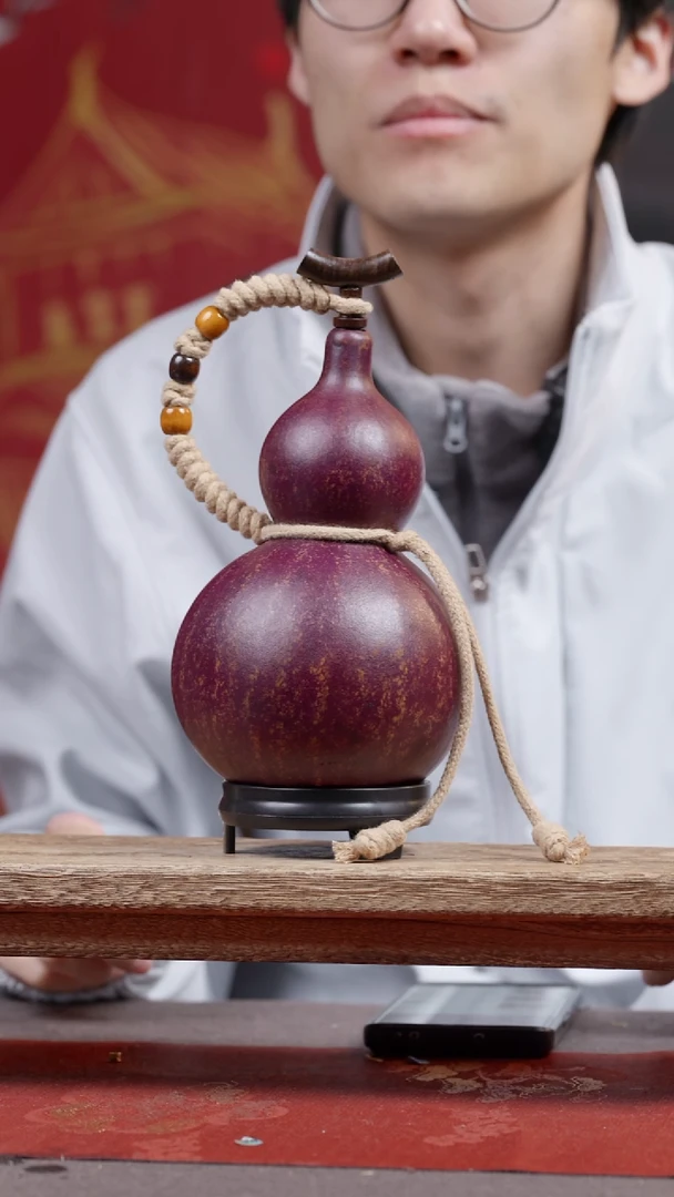 941微瑕尾货款大漆精品葫芦（介意勿拍）4-500ml