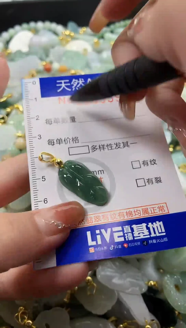 颈饰未镶嵌翡翠天然A货翡翠