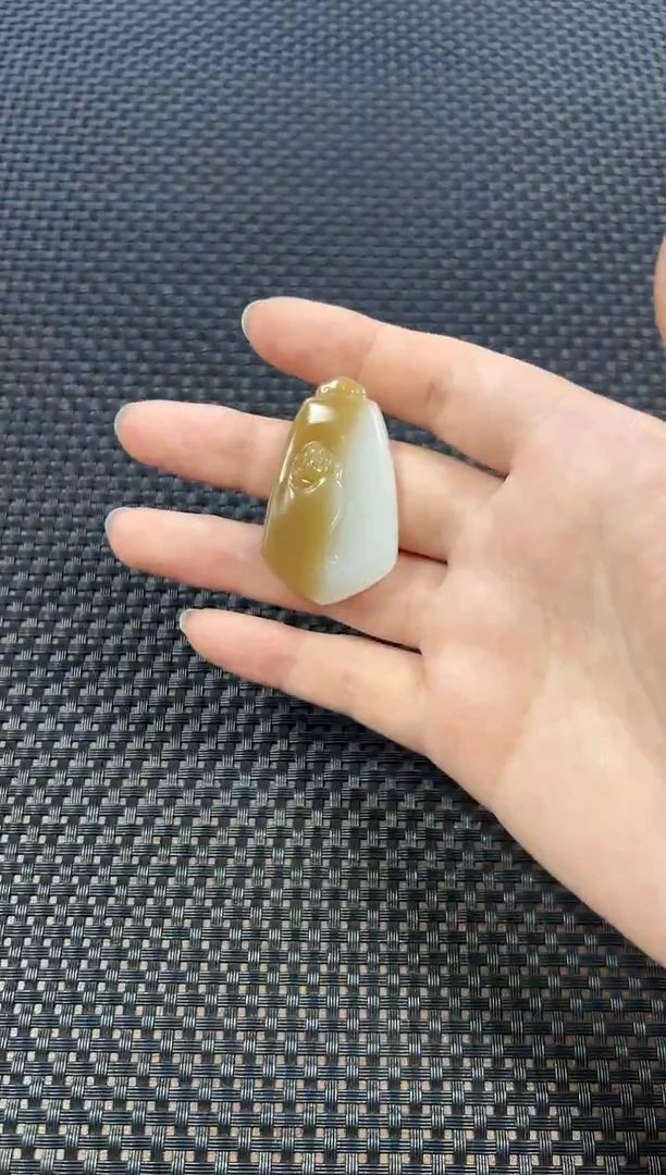 颈饰未镶嵌和田玉多样性发一件