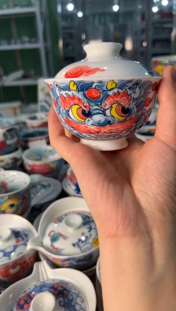 陶瓷昨明景德镇陶瓷：盖碗