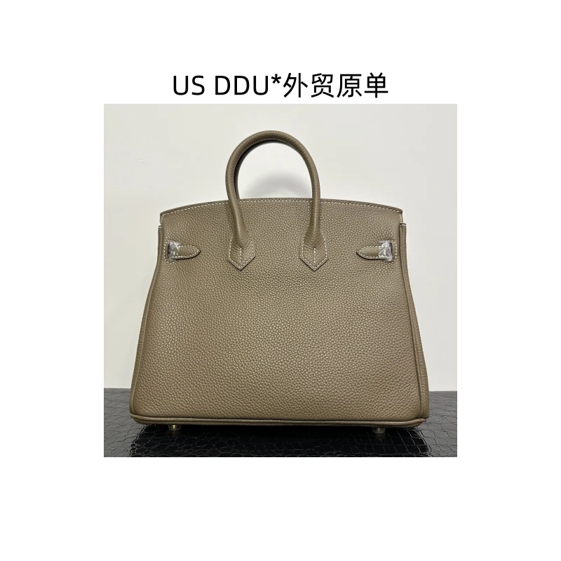 A140 H大象灰金扣铂金25手工包手提女包 铂金25/Z005