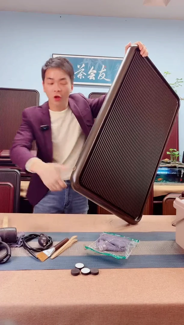 80*50*5千川大板青棕色款式茶盘