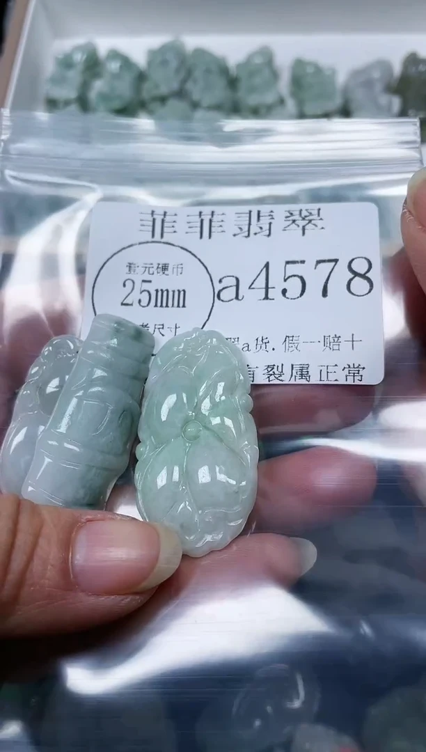 【闪购商品】翡翠颈饰未镶嵌瑕疵品4578