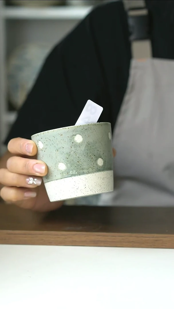 846微瑕白巧抹茶240ml猪口杯@4-2@