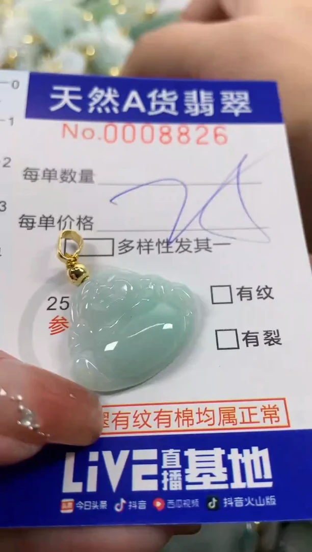 颈饰未镶嵌翡翠天然A货翡翠