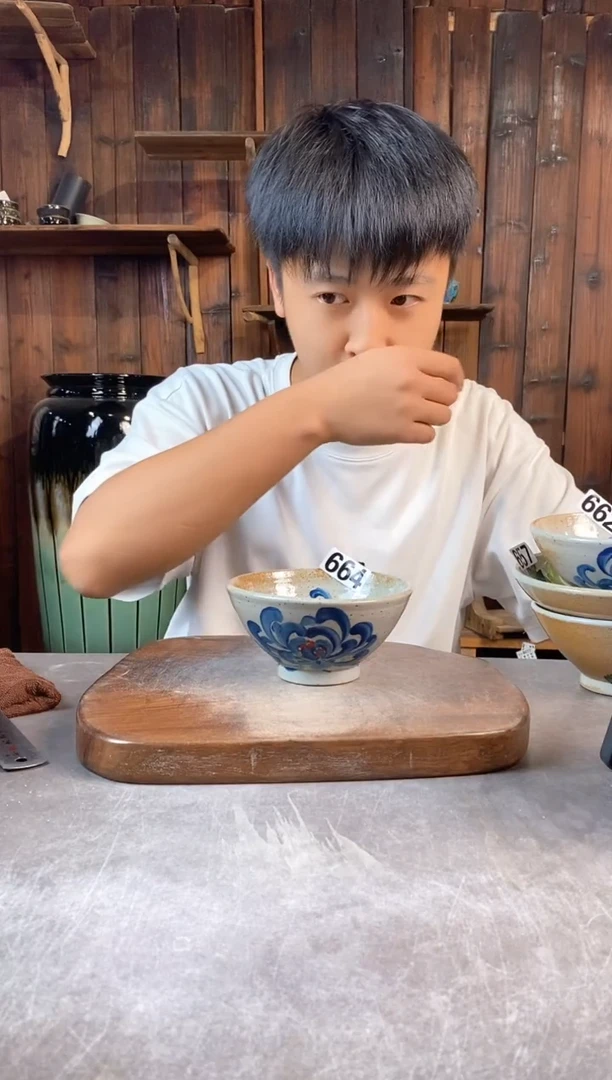 碗664，手工手绘，超值陶瓷