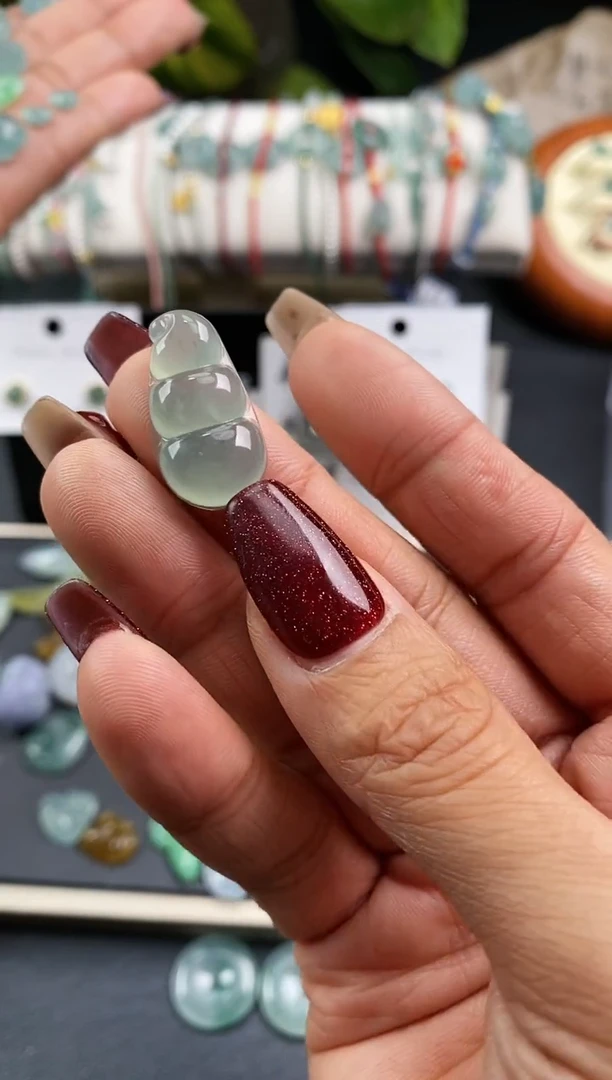 【闪购商品】翡翠裸石280福豆~默认裸石发货