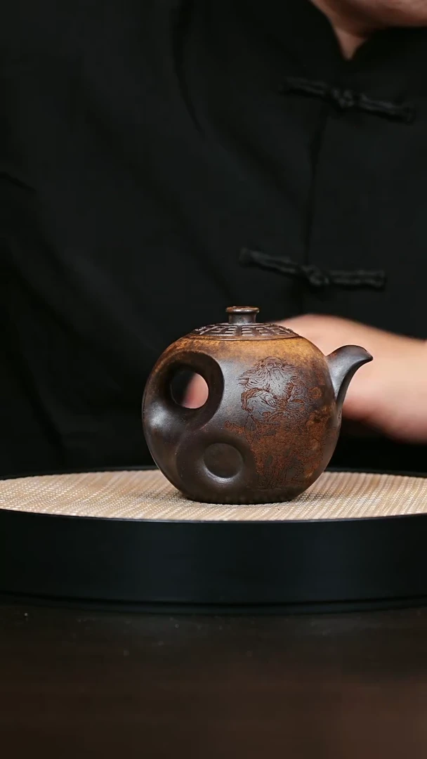 茶壶紫砂太极 柴烧