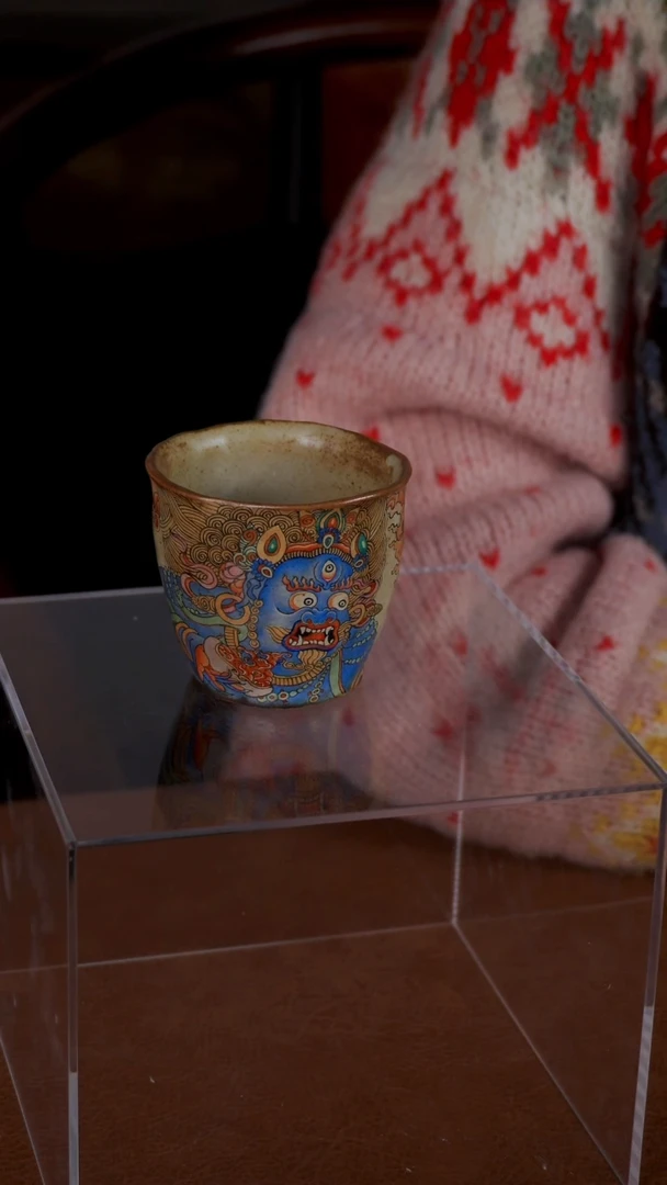 【闪购商品】杯手工手绘精品陶瓷摆件