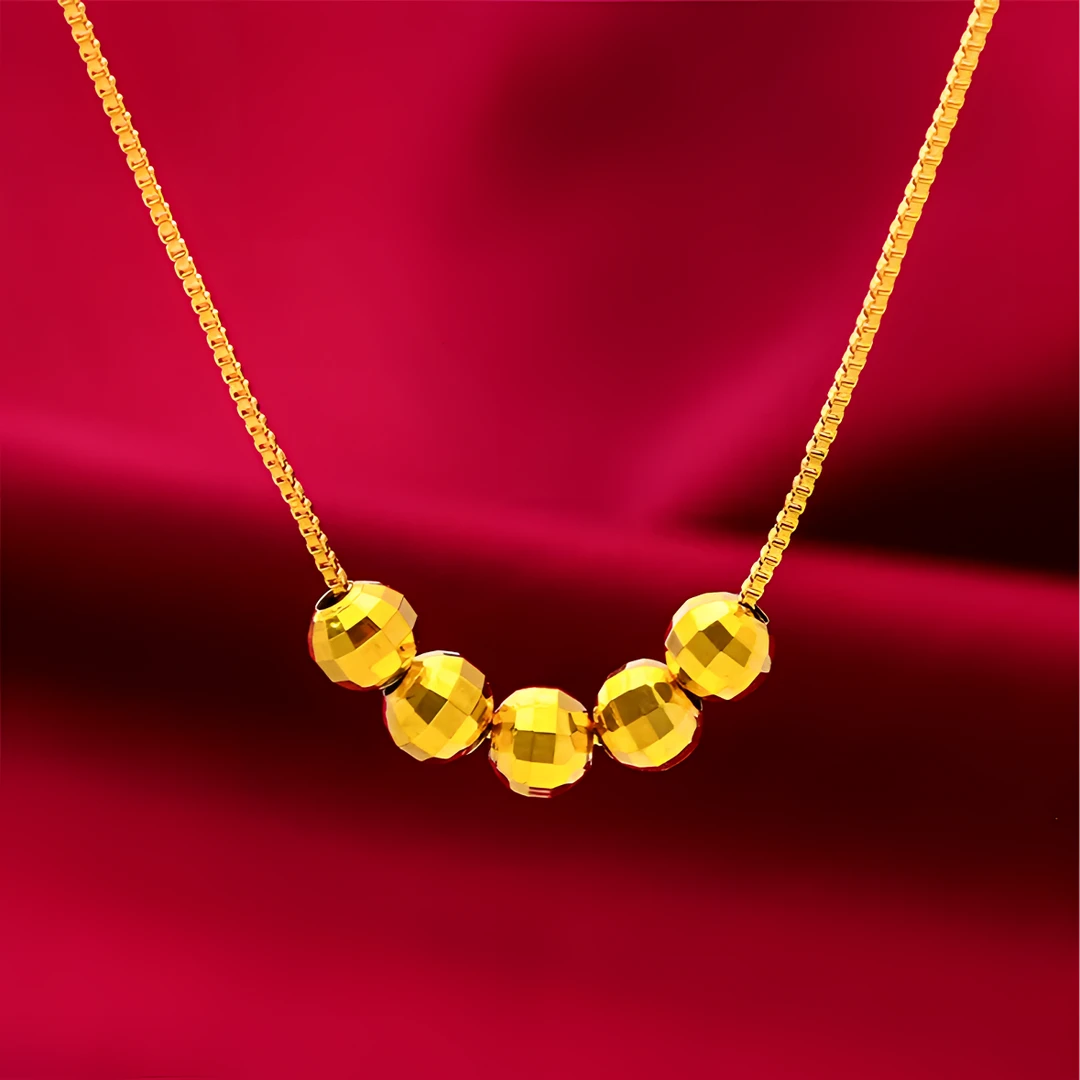 合金吊坠 6颗新菱形转运珠 吊坠项链时尚百搭 轻奢转运珠