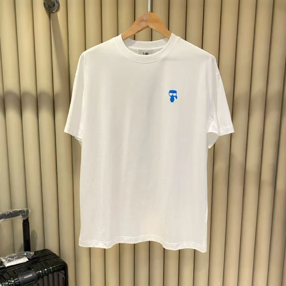 24款特价断码春夏款轻奢老佛爷时尚宽松潮流男款圆领短袖POLO衫