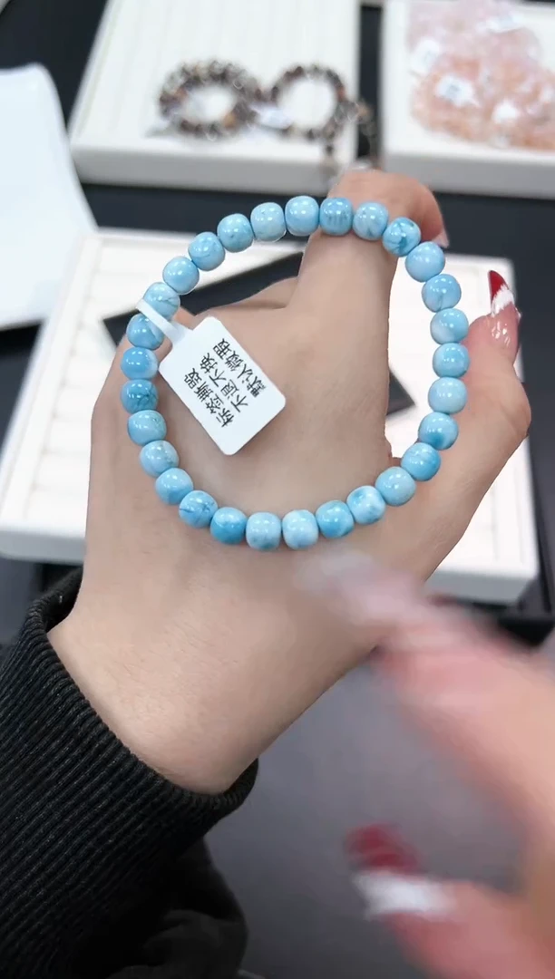 【闪购商品】针钠钙石（海纹石）手链未镶嵌38b多样性发其一/1条