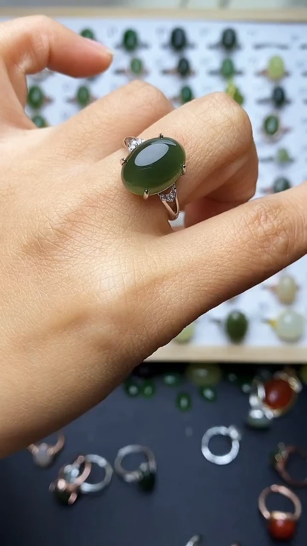 【闪购商品】和田玉戒指未镶嵌1