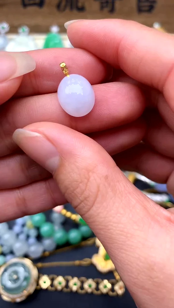 【闪购商品】翡翠颈饰18K金镶嵌8-中国好珍宝