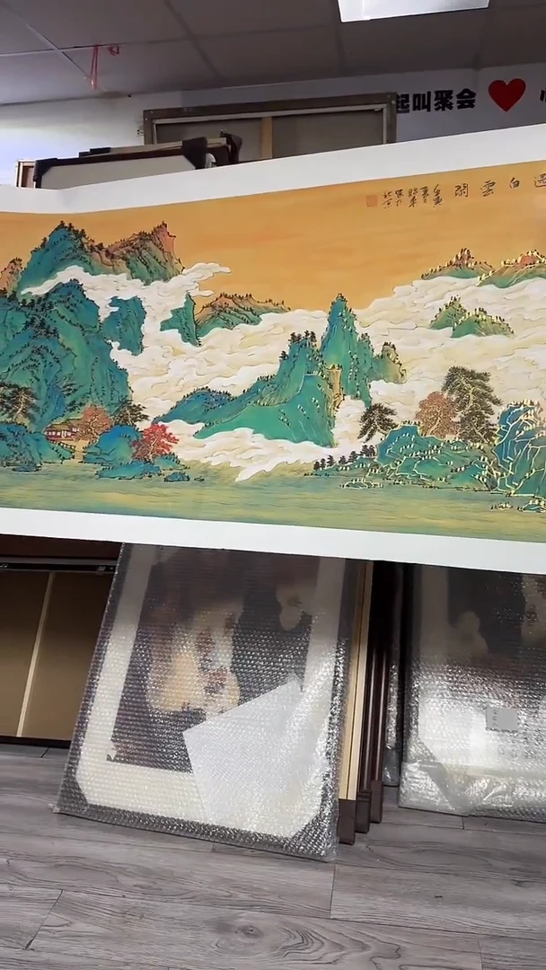 国画刘赐军12平尺山水