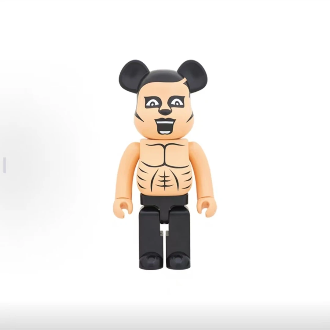 【白】bearbrick 积木熊 朋克男 1000%