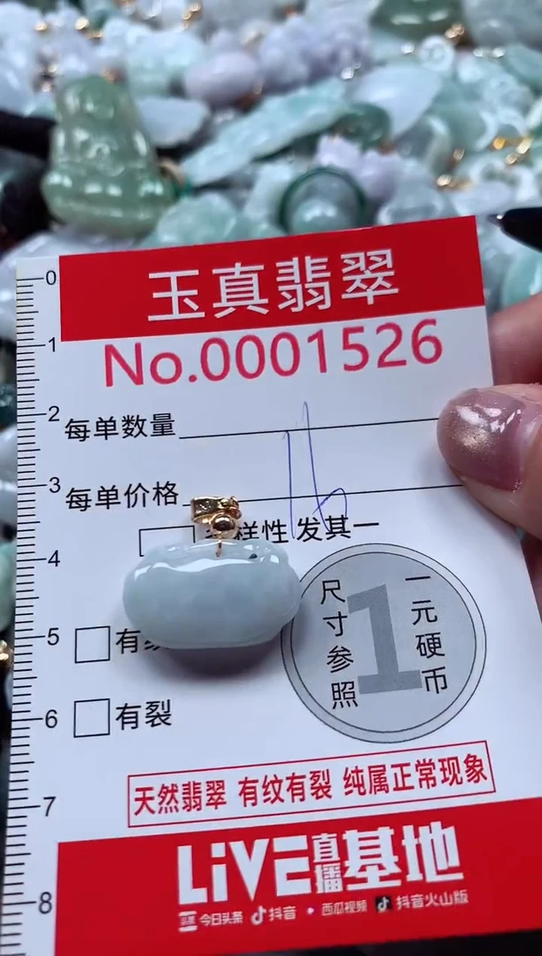 吊坠(不含链)未镶嵌翡翠1526