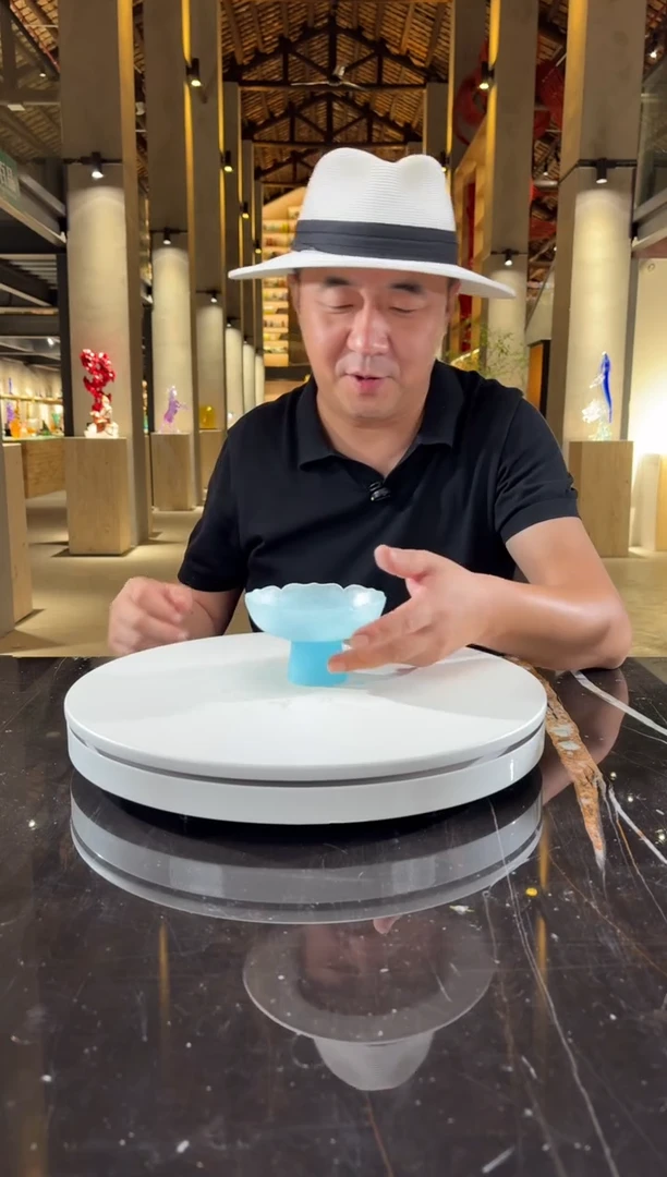 摆件天青色晨露艺术摆件
