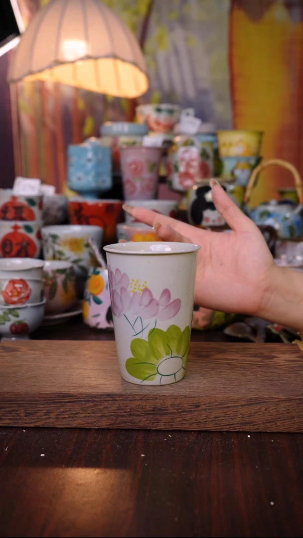 杯子泥垚手作 景德镇手工手绘陶瓷器物
