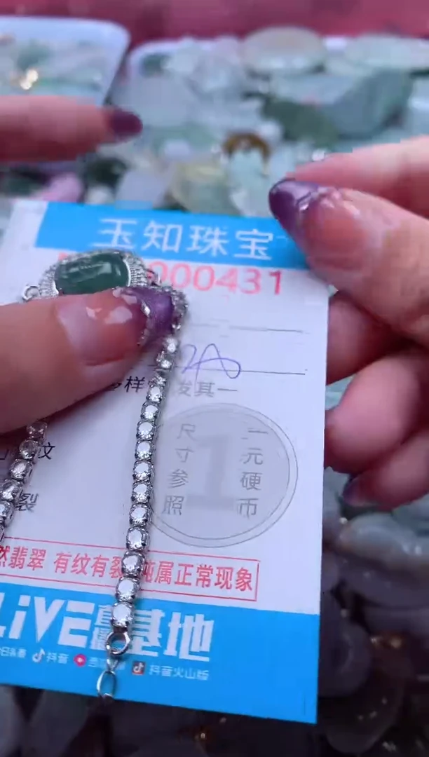 翡翠未镶嵌吊坠(不含链)431