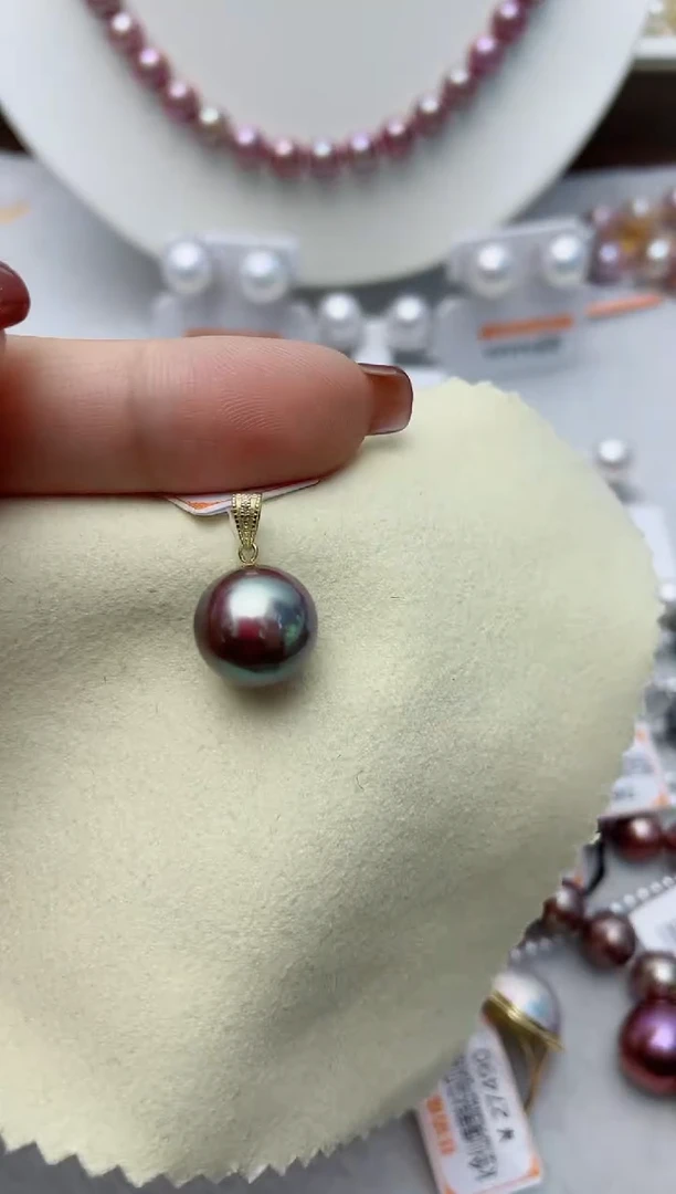 【闪购商品】淡水珍珠颈饰18K金镶嵌W133