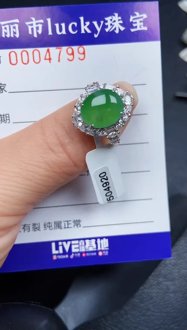 翡翠银S925镶嵌颈饰4799