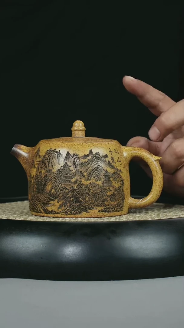 茶壶紫砂 龙骨金砂 井栏