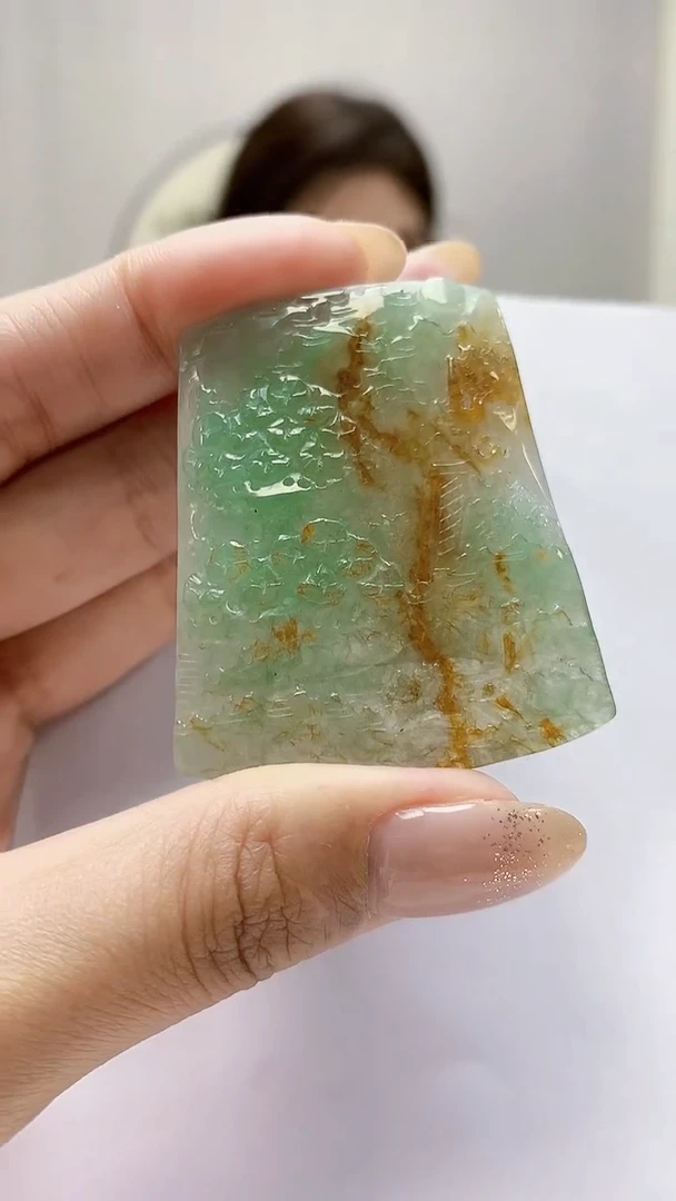 未镶嵌定制翡翠4829MM-毛货挂件49