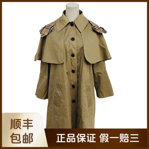 妃鱼/博柏利/棉/风衣/95新/沐九20