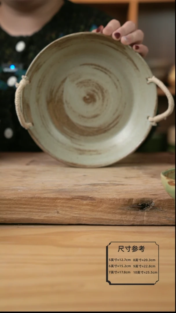 【闪购商品】D010岁月风情的9英寸麻绳盘