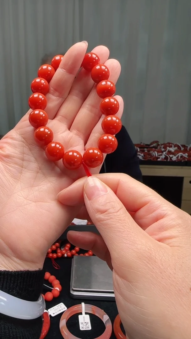 未镶嵌多样性发一件南红玛瑙【云端】13mm保山圆珠单圈