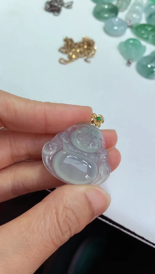 颈饰未镶嵌翡翠佛公