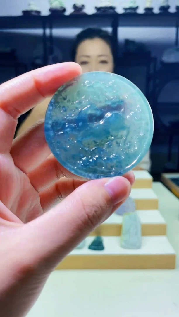 定制翡翠未镶嵌毛货07250238多样性发其一