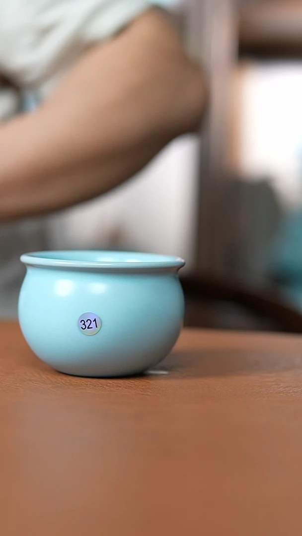 瓷片低****错仿古宋臻纯手工风水缸杯微瑕