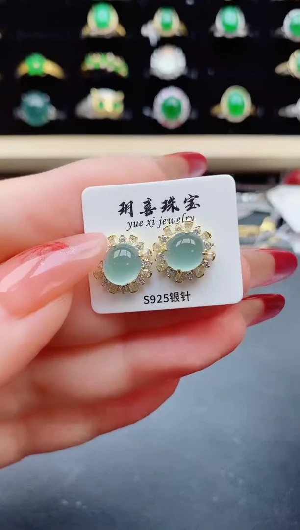 【闪购商品】翡翠戒指银S925镶嵌321321