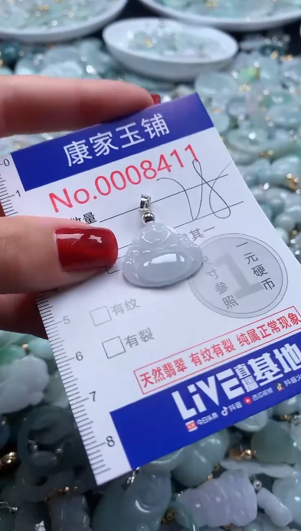 翡翠未镶嵌吊坠(不含链)8411
