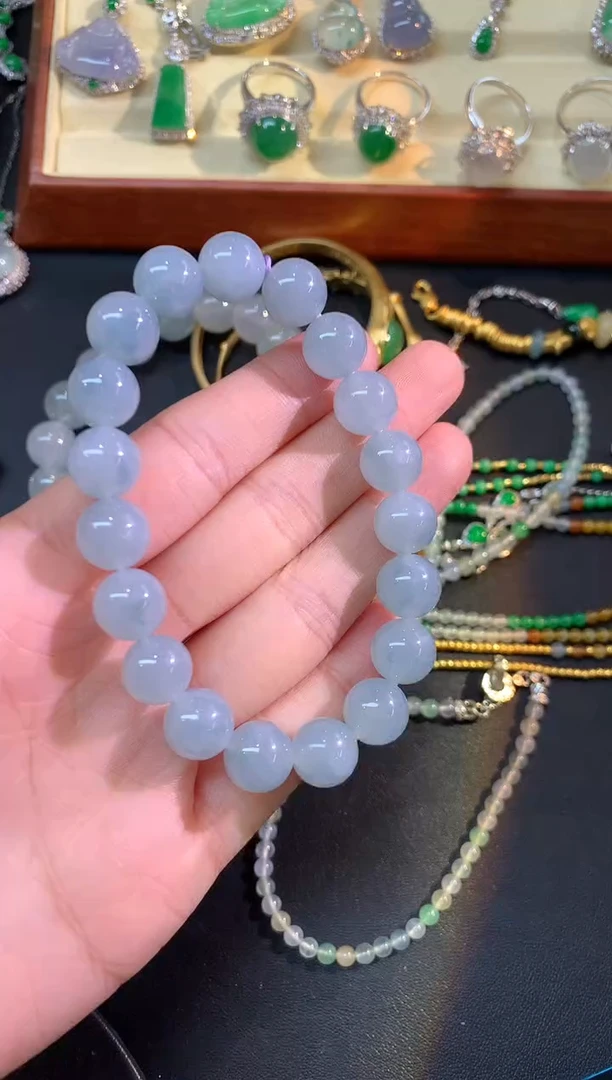 未镶嵌手串翡翠手串|2500+125