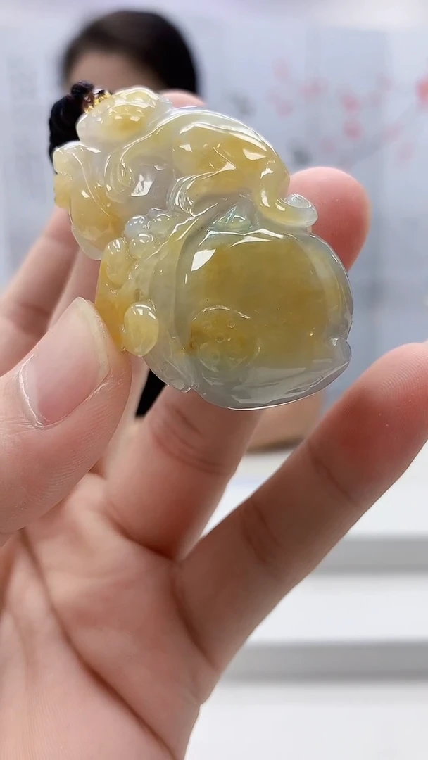 定制翡翠未镶嵌4902bb-毛货挂件48