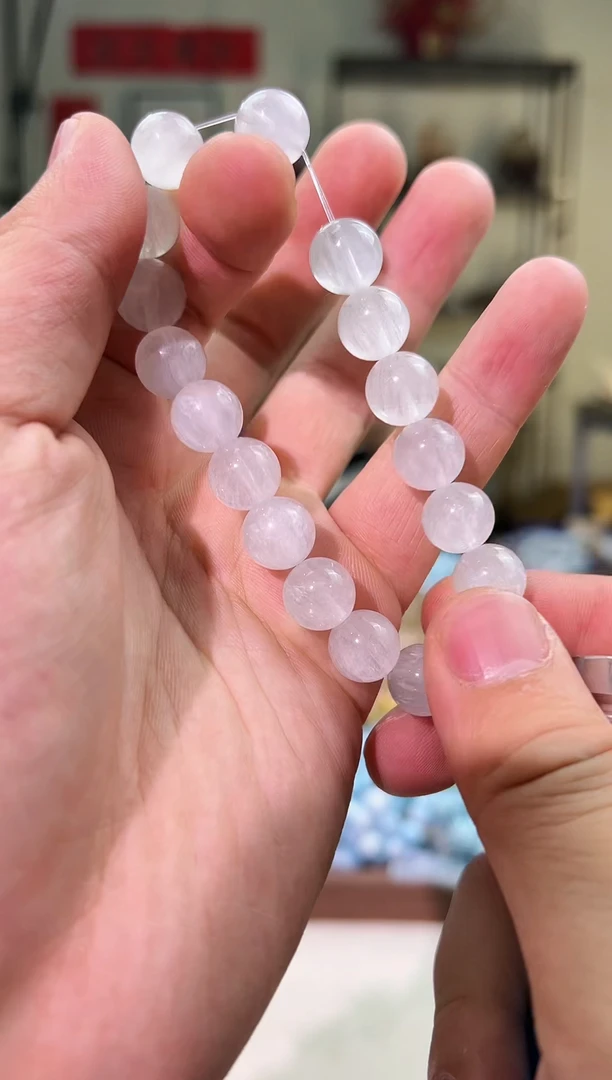 手链未镶嵌萤石11mm+羽毛萤石（多样性发一）