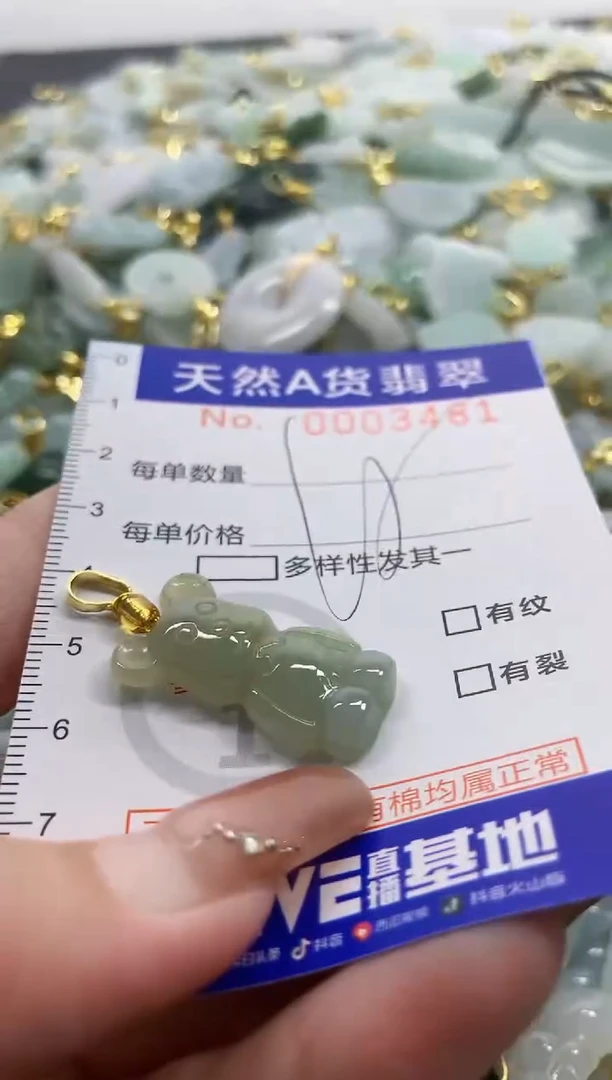 颈饰未镶嵌翡翠天然A货翡翠