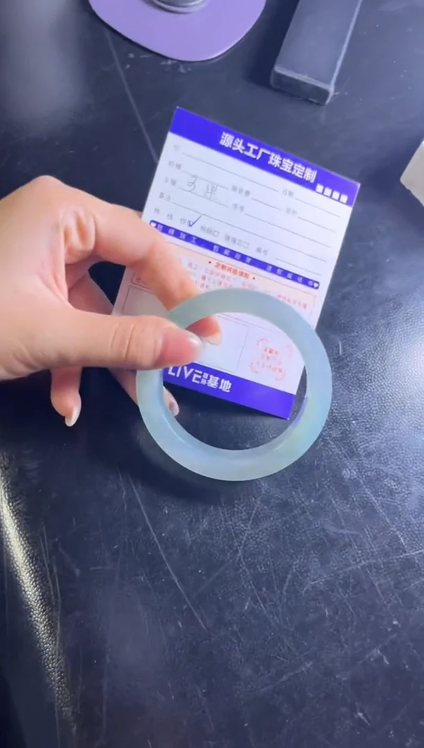 未镶嵌手镯定制翡翠半*定制不退不换